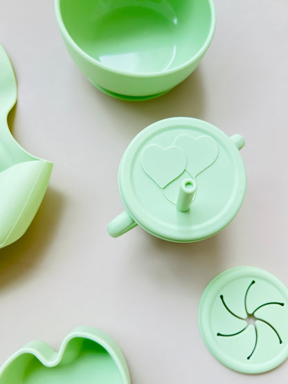 SET DE ALIMENTACIÓN COMPLEMENTARIA CANGREJO VERDE MANZANA