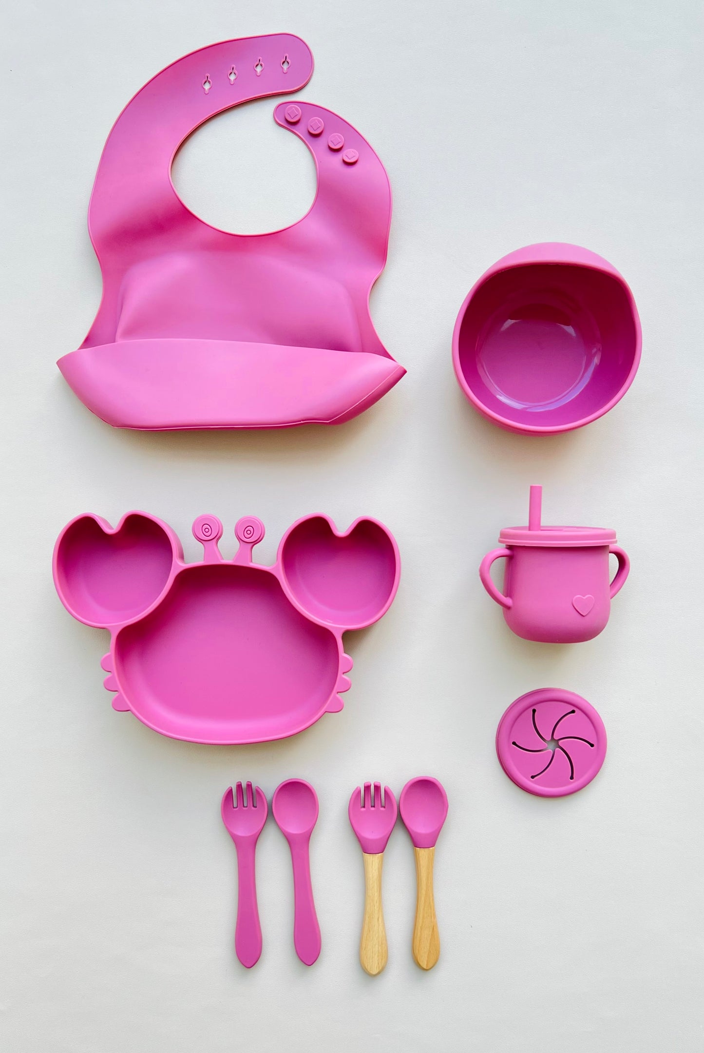 SET DE ALIMENTACIÓN COMPLEMENTARIA CANGREJO ROSA MALVA