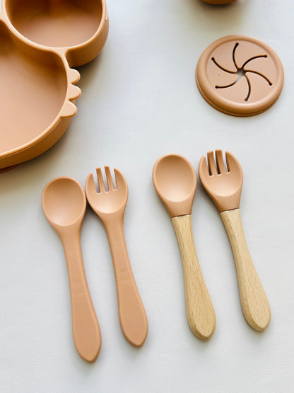 SET DE ALIMENTACIÓN COMPLEMENTARIA CANGREJO COLOR  TERRACOTA