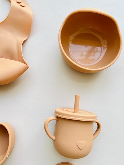 SET DE ALIMENTACIÓN COMPLEMENTARIA CANGREJO COLOR  TERRACOTA