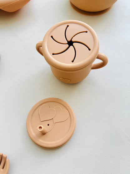SET DE ALIMENTACIÓN COMPLEMENTARIA CANGREJO COLOR  TERRACOTA