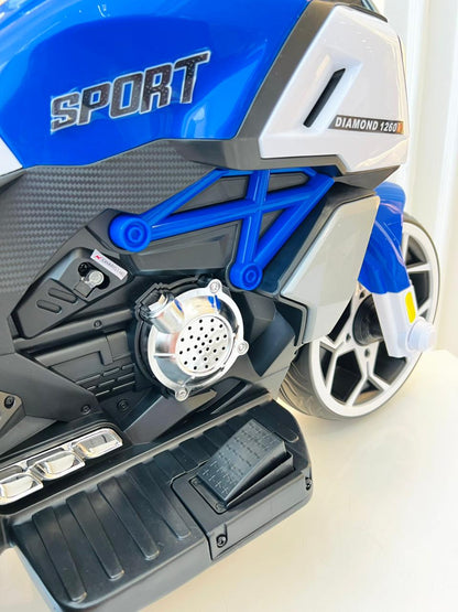 Moto eléctrica infantil Domany azul