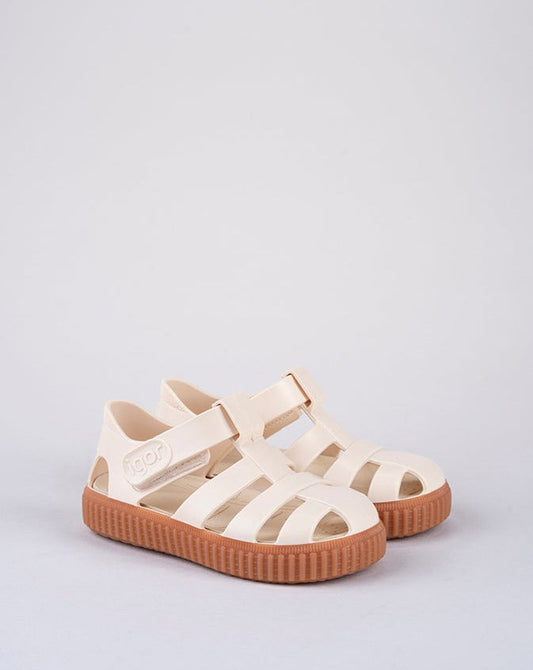SANDALIAS IGOR NICO CARAMELO MARFIL