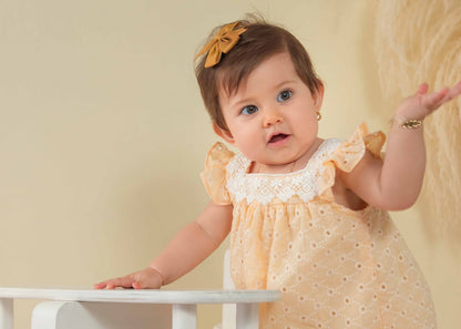 VESTIDO BORDADO PARA BEBÉ MARTIN@S
