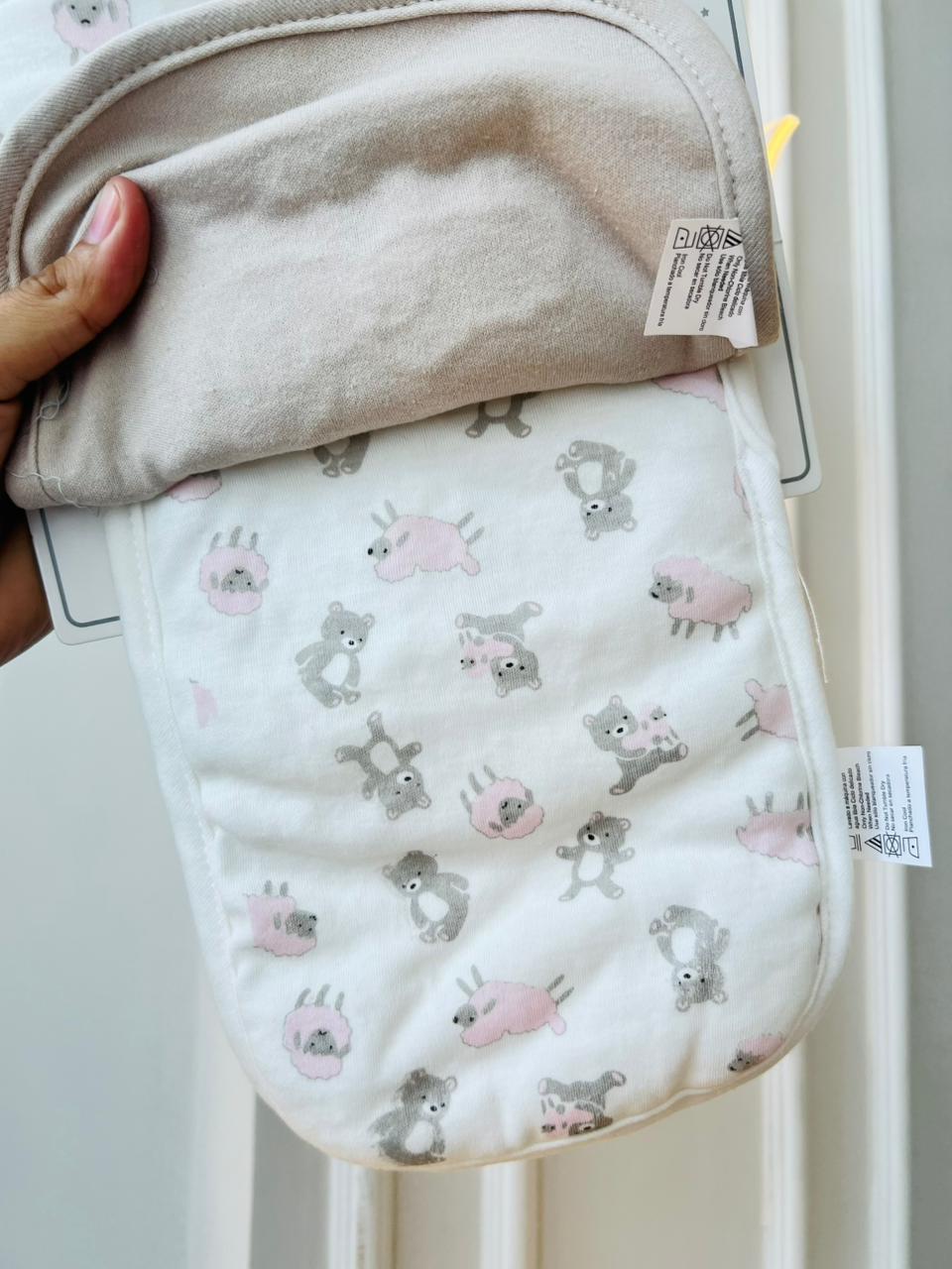 SET BABERO,MEDIA Y GORRO - BEIGE OVEJA