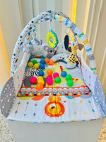 GIMNASIO DIDACTICO MULTIFUNCIONAL CON PELOTAS Y COJIN DE APOYO - DISEÑO LEON