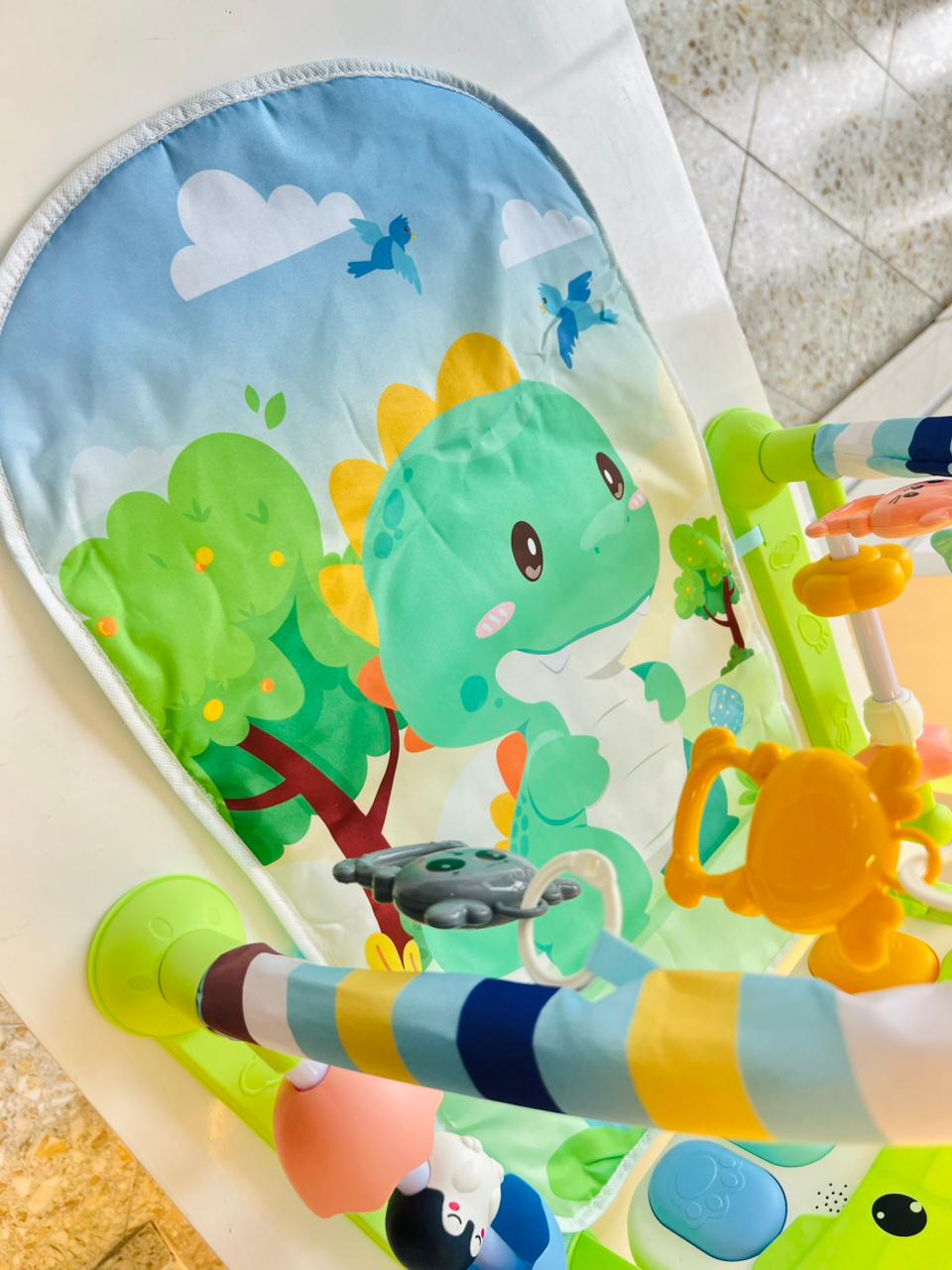 GIMNASIO MUSICAL INTERACTIVO - DISEÑO DINOSAURIO VERDE