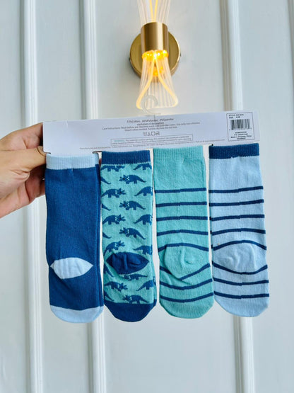 SET MEDIAS LARGAS HUDSON BABY - PACK DE 4 PARES - 0 A 6 MESES
