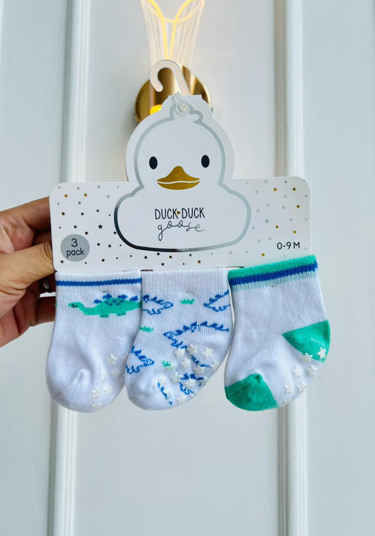 SET MEDIAS DUCK DUCK GOOSE - PACK DE 3 PARES - 0 A 9 MESES