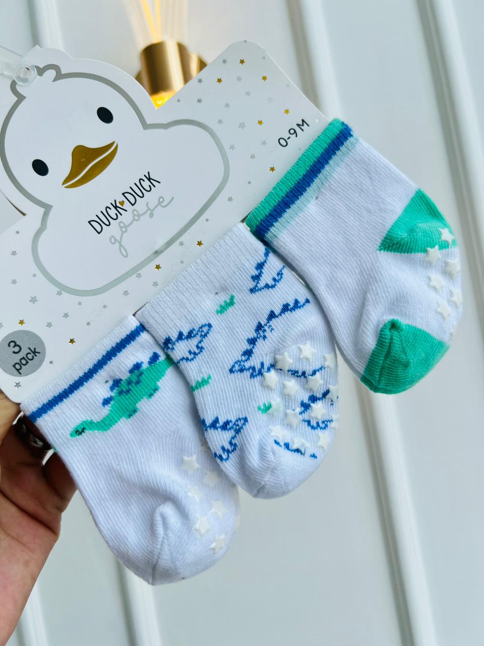 SET MEDIAS DUCK DUCK GOOSE - PACK DE 3 PARES - 0 A 9 MESES