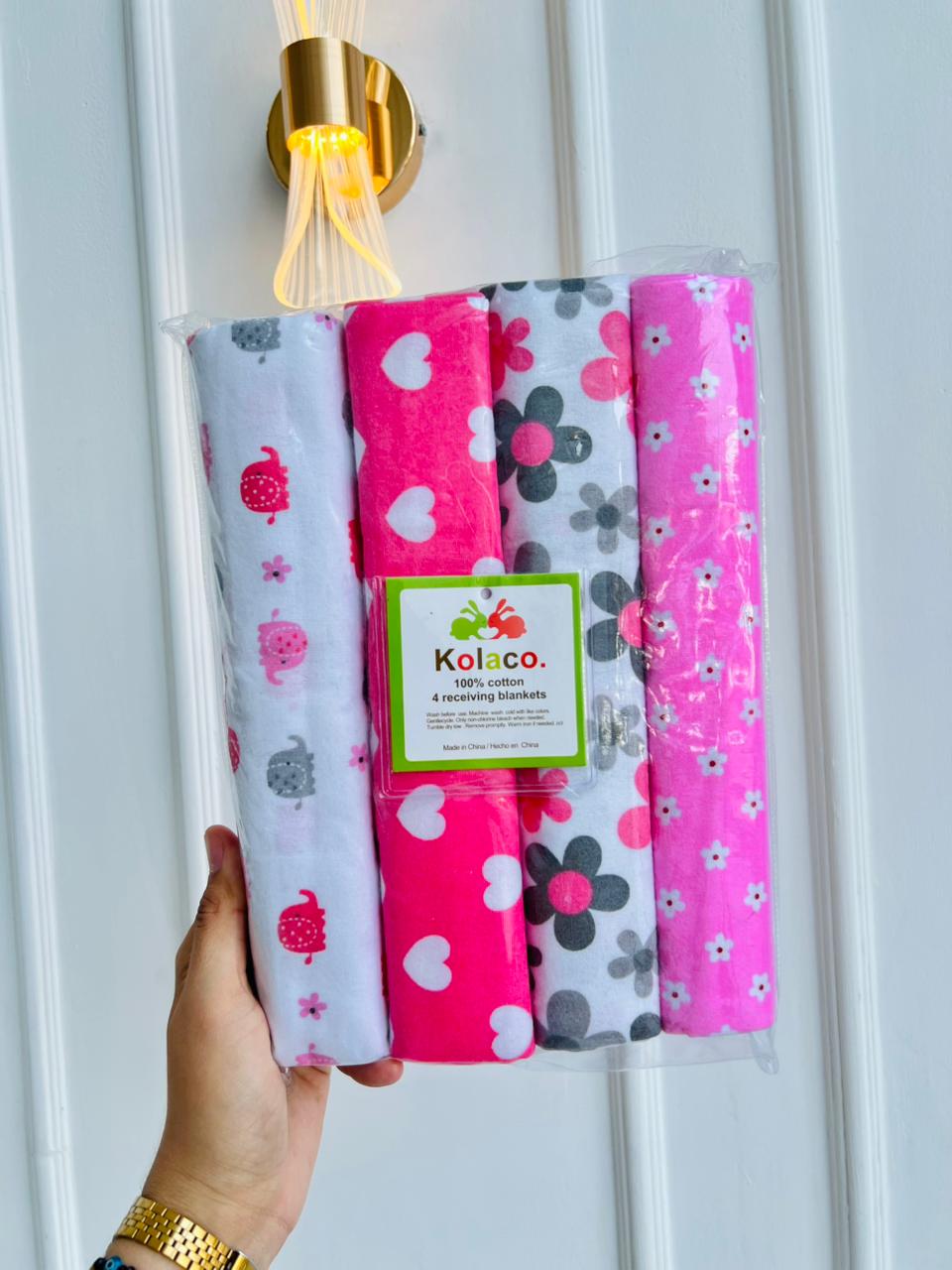 SET 4 MANTAS MUSELINAS -100% ALGODON KOLACO