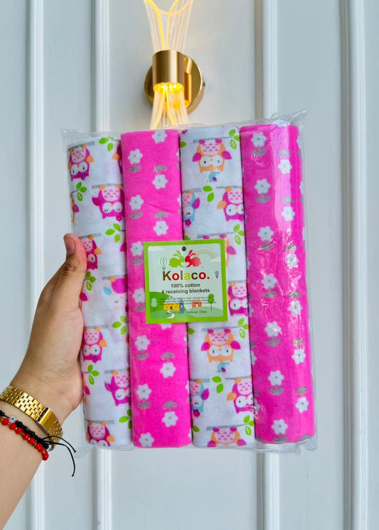 SET 4 MANTAS MUSELINAS - 100% ALGODON KOLACO