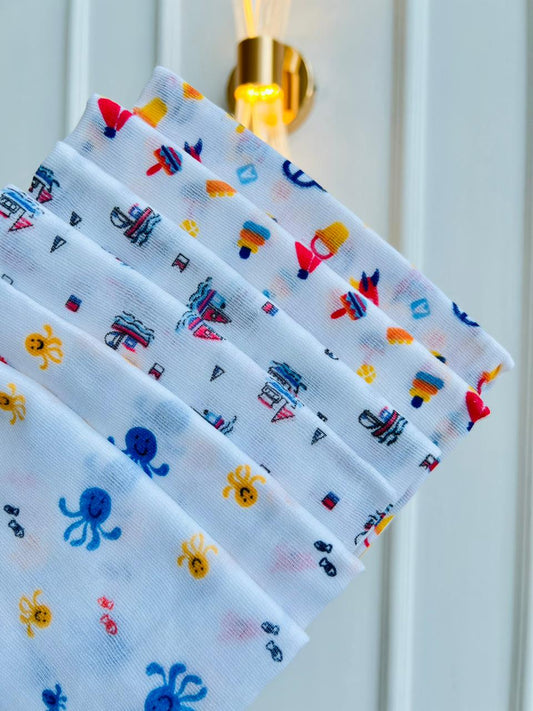 SET PAÑALES DE TELA - 100% ALGODON