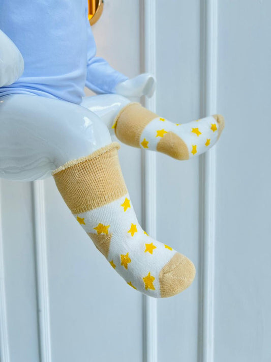 MEDIAS SUAVES PARA BEBE - DISEÑO ESTRELLAS