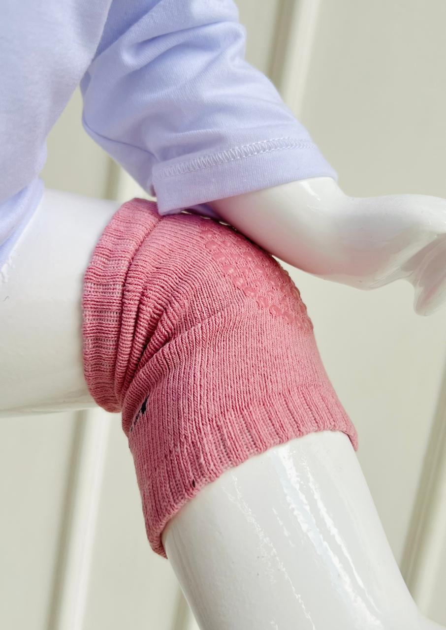RODILLERAS PROTECTORAS CON AGARRE ANTIDESLIZANTE - COLOR ROSADO - TALLA S