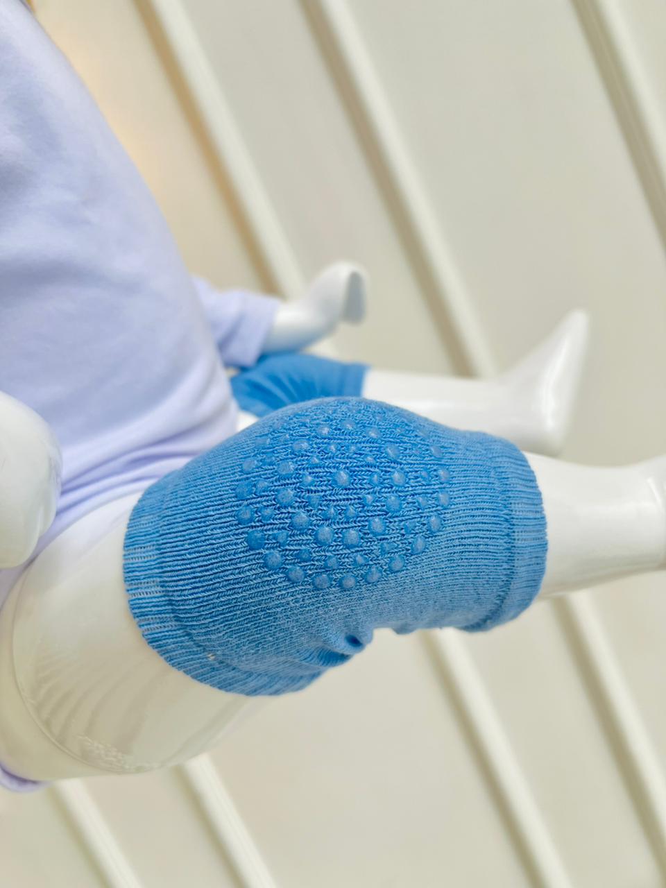 RODILLERAS PROTECTORAS CON AGARRE ANTIDESLIZANTE - COLOR AZUL - TALLA S
