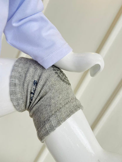 RODILLERAS PROTECTORAS CON AGARRE ANTIDESLIZANTE - COLOR GRIS JASPEADO - TALLA S