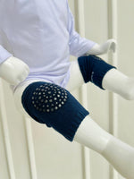 RODILLERAS PROTECTORAS CON AGARRE ANTIDESLIZANTE - COLOR AZUL OSCURO - TALLA S