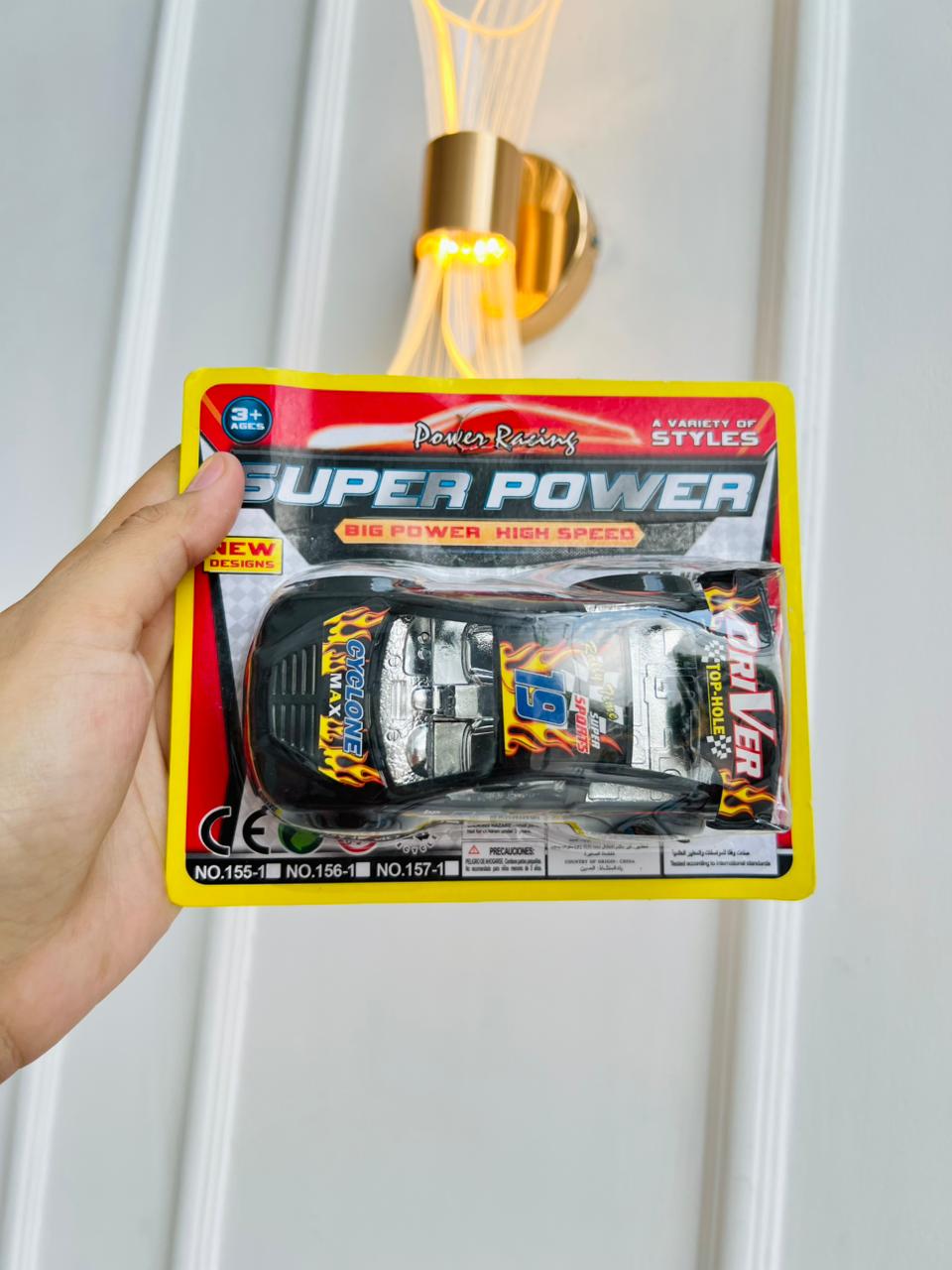 CARRO DE JUGUETE DEPORTIVO - POWER RACING - COLOR NEGRO