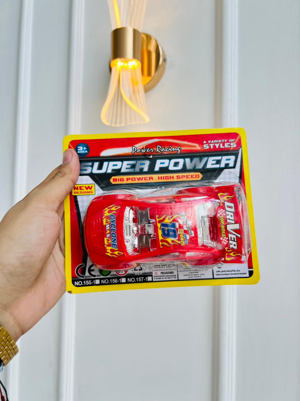 CARRO DE JUGUETE DEPORTIVO - POWER RACING - COLOR ROJO