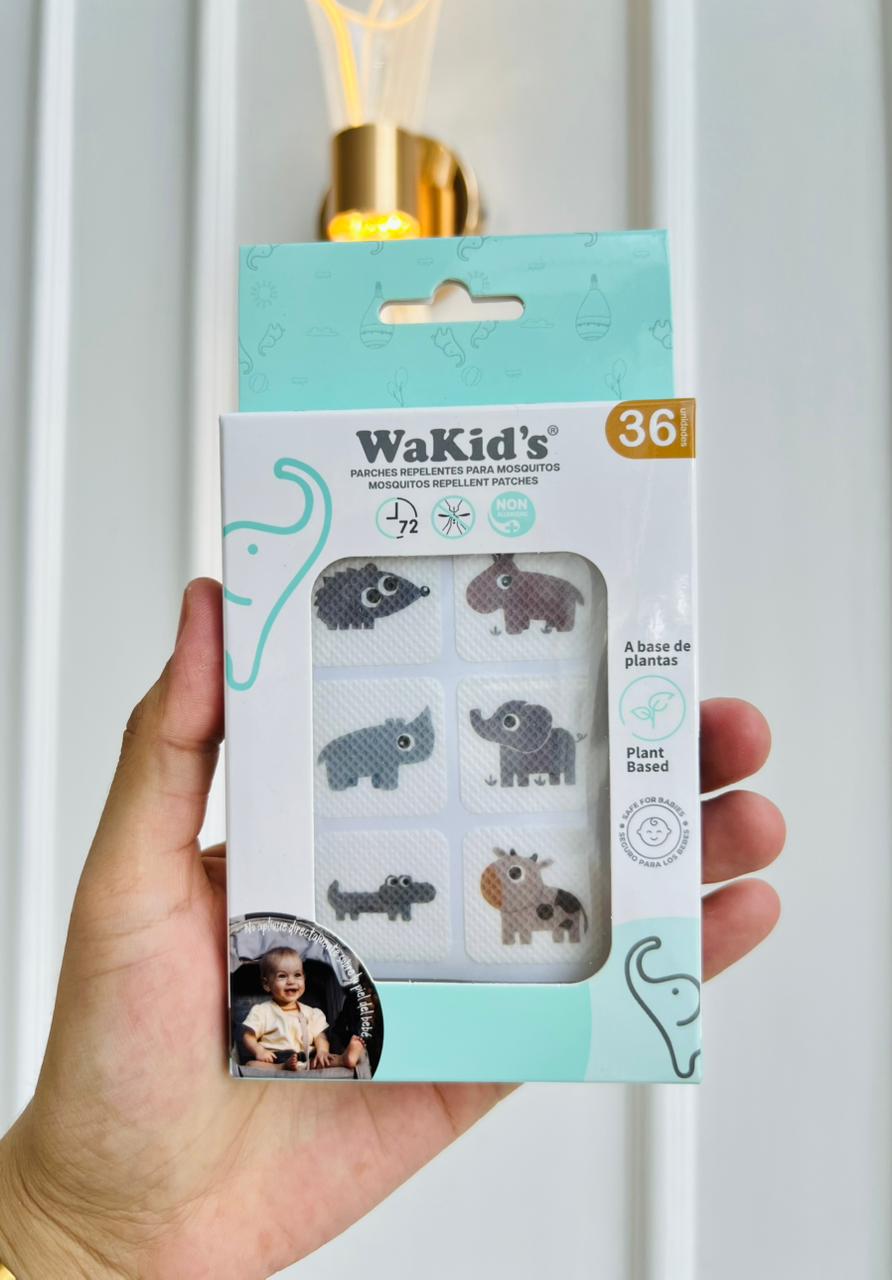 PARCHES REPELENTES PARA MOSQUITOS WAKID’S X36 UND