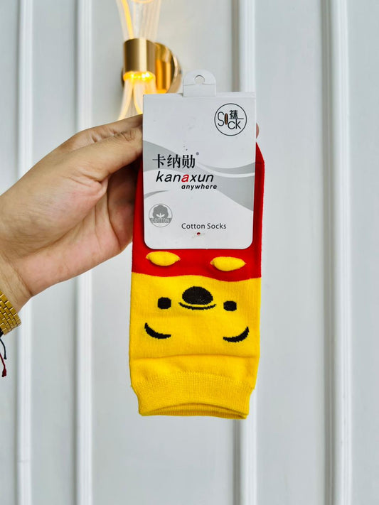 MEDIAS INFANTILES DE ALGODON - DISEÑO WINNIE THE POOH