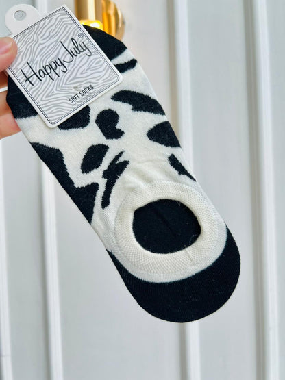 MEDIAS CORTAS PARA MUJER - DISEÑO ANIMAL PRINT