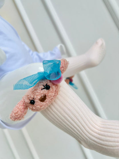 MEDIAS PARA BEBÉ CON MUÑEQUITO DECORATIVO Y SUELA ANTIDESLIZANTE