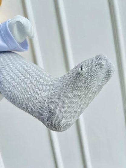 MEDIAS ESPAÑOLAS PARA BEBÉ - COLOR GRIS - TALLA M