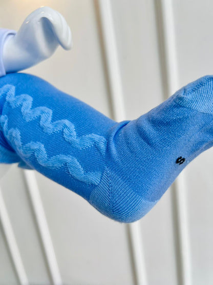 MEDIAS ESPAÑOLAS PARA BEBÉ - COLOR AZUL CIELO - TALLA M