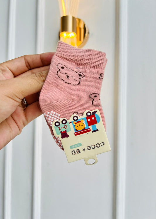SET DE MEDIAS ANTIDESLIZANTES PARA BEBÉ - DISEÑO OSITOS
