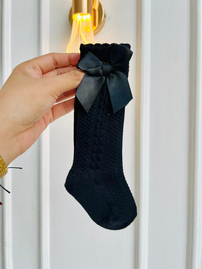 MEDIAS ESPAÑOLAS PARA BEBÉ - COLOR NEGRO - TALLA M