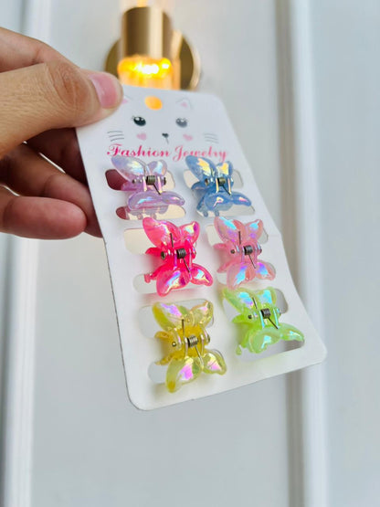 SET DE GANCHOS PARA NIÑA - DISEÑO FLORES - MULTICOLOR