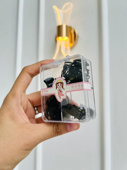SET DE ACCESORIOS PARA EL CABELLO INFANTIL - KIT DE GANCHOS Y BANDITAS