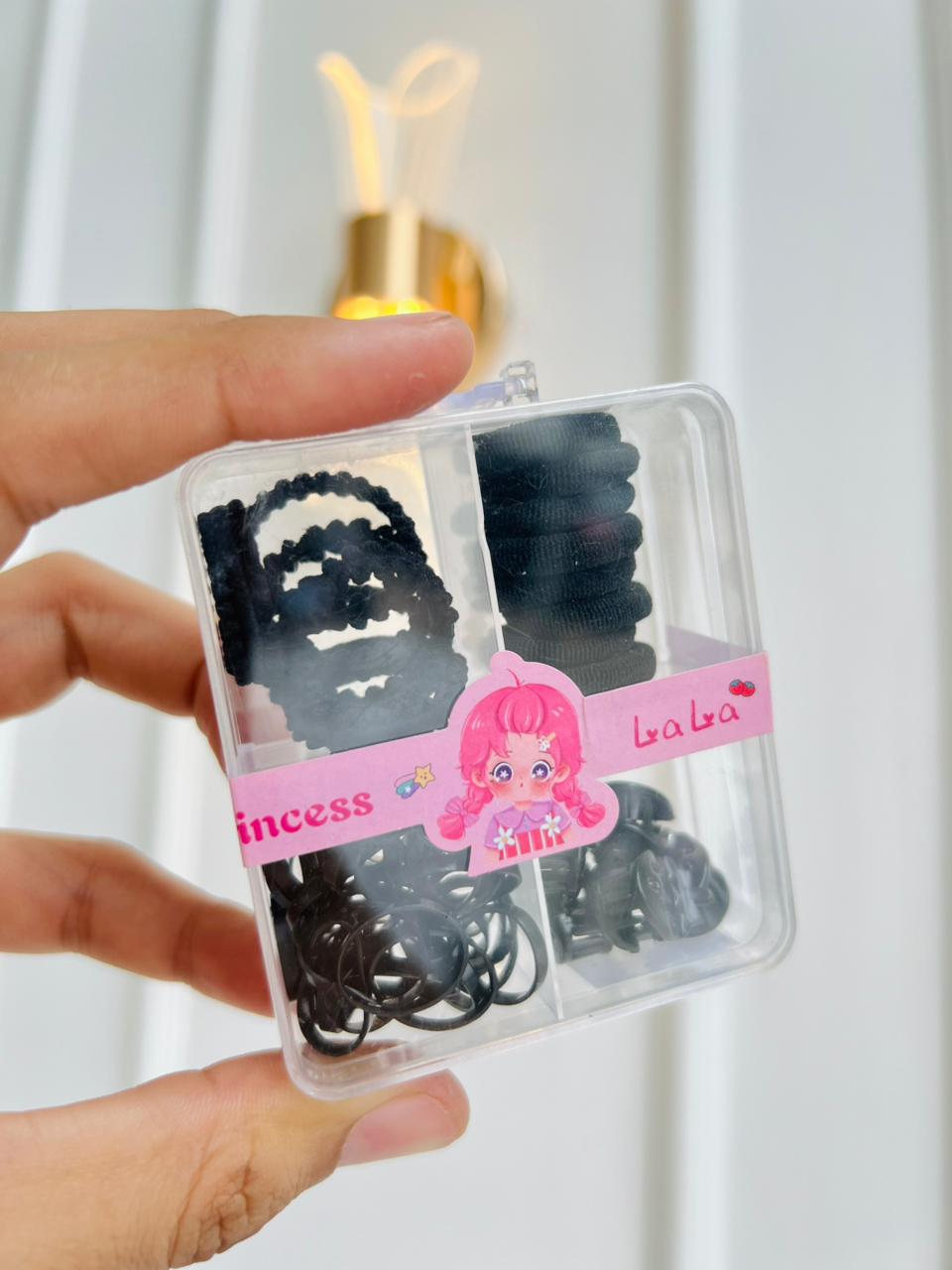 SET DE ACCESORIOS PARA EL CABELLO INFANTIL - KIT DE GANCHOS Y BANDITAS