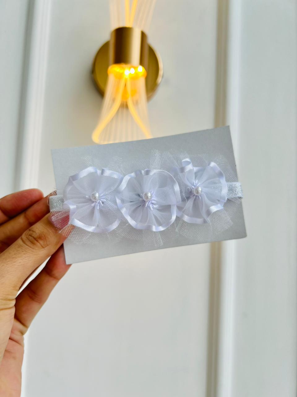 SET BALETAS Y DIADEMA - COLOR BLANCO