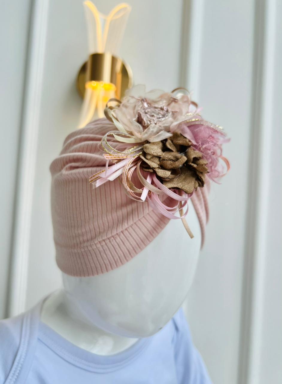 TURBANTES PARA BEBÉ - DISEÑO FLORAL - ESTILO ELEGANTE