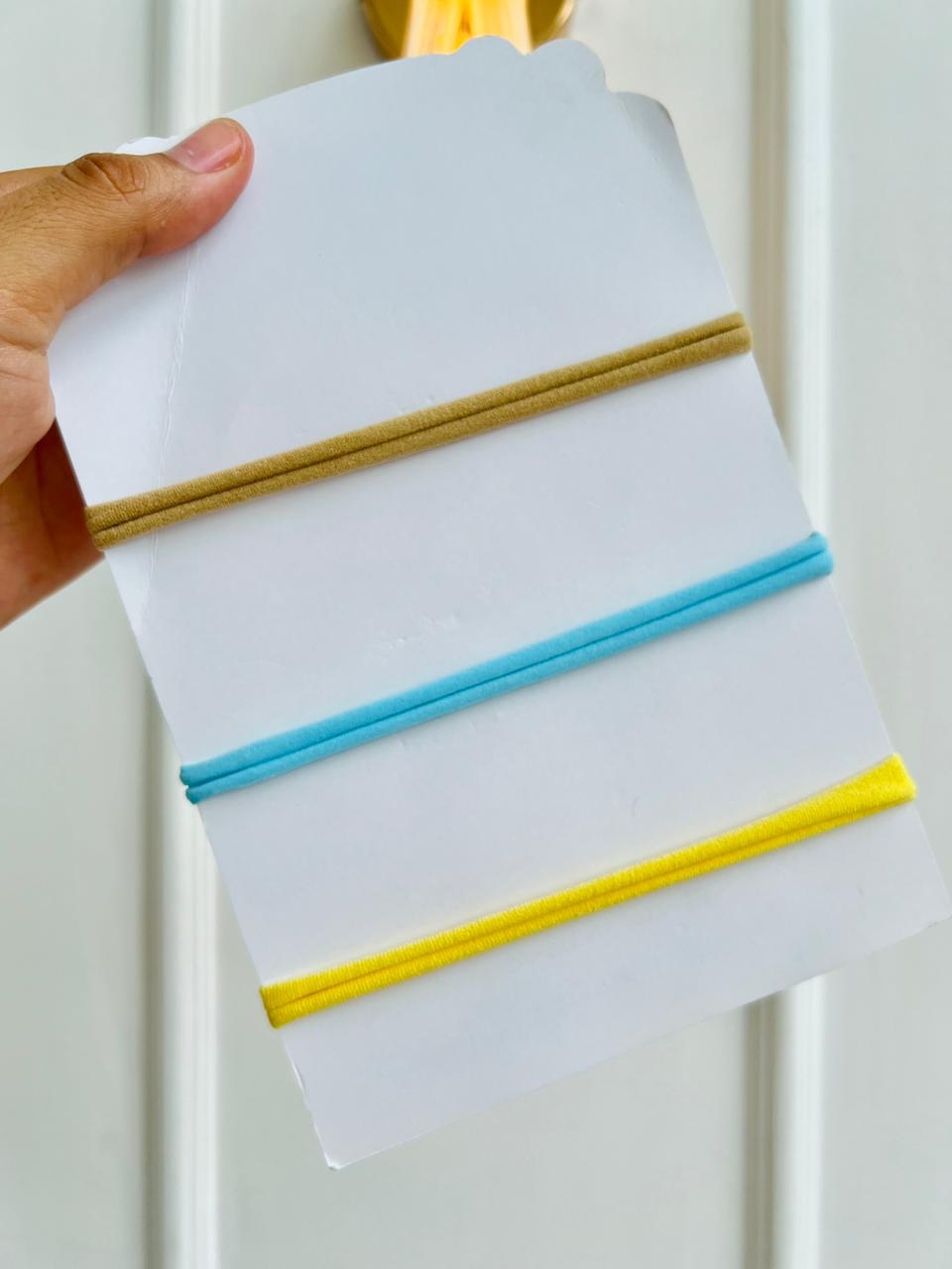 SET DE DIADEMAS PARA BEBÉ CON LAZO - MULTICOLOR