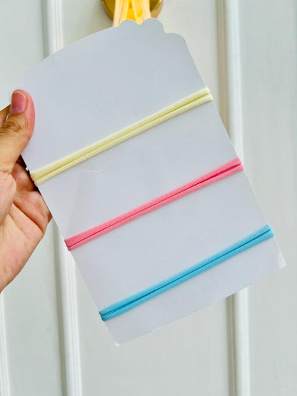 SET DE DIADEMAS PARA BEBÉ CON LAZO - MULTICOLOR