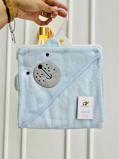 TOALLA PARA BEBÉ CON CAPUCHA - DISEÑO OSITO
