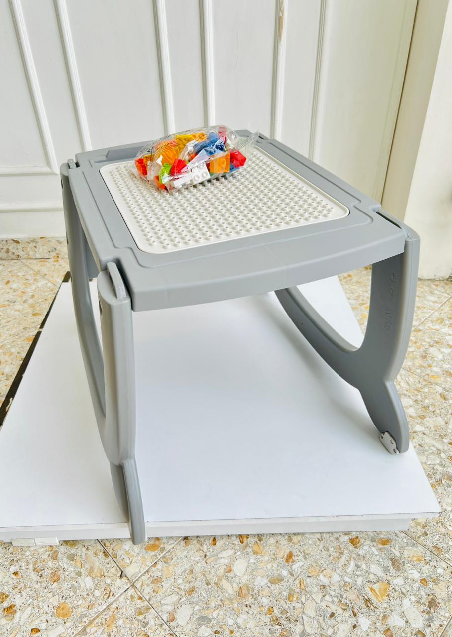 SILLA COMEDOR 4 EN 1 - MUSICAL - TOWER - COLOR GRIS