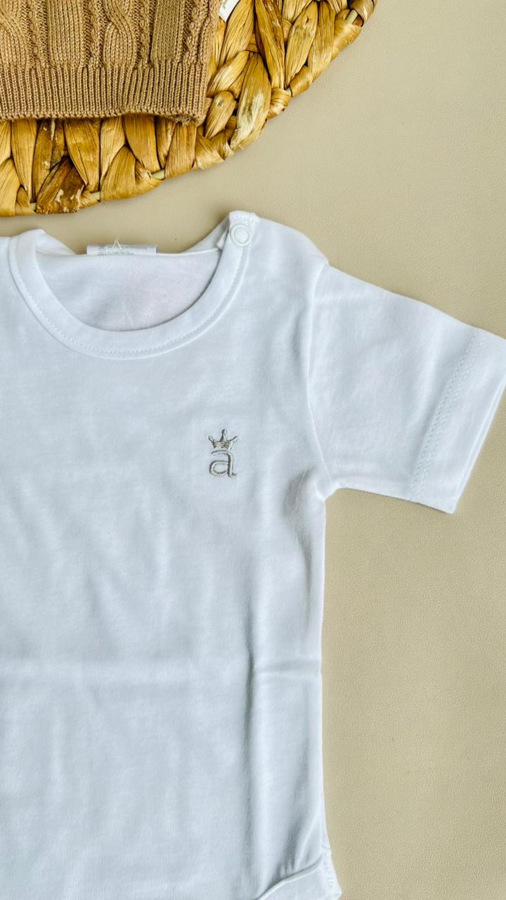 CONJUNTO CLASICO PARA BEBÉ - 4 PIEZAS - COLOR CANELA