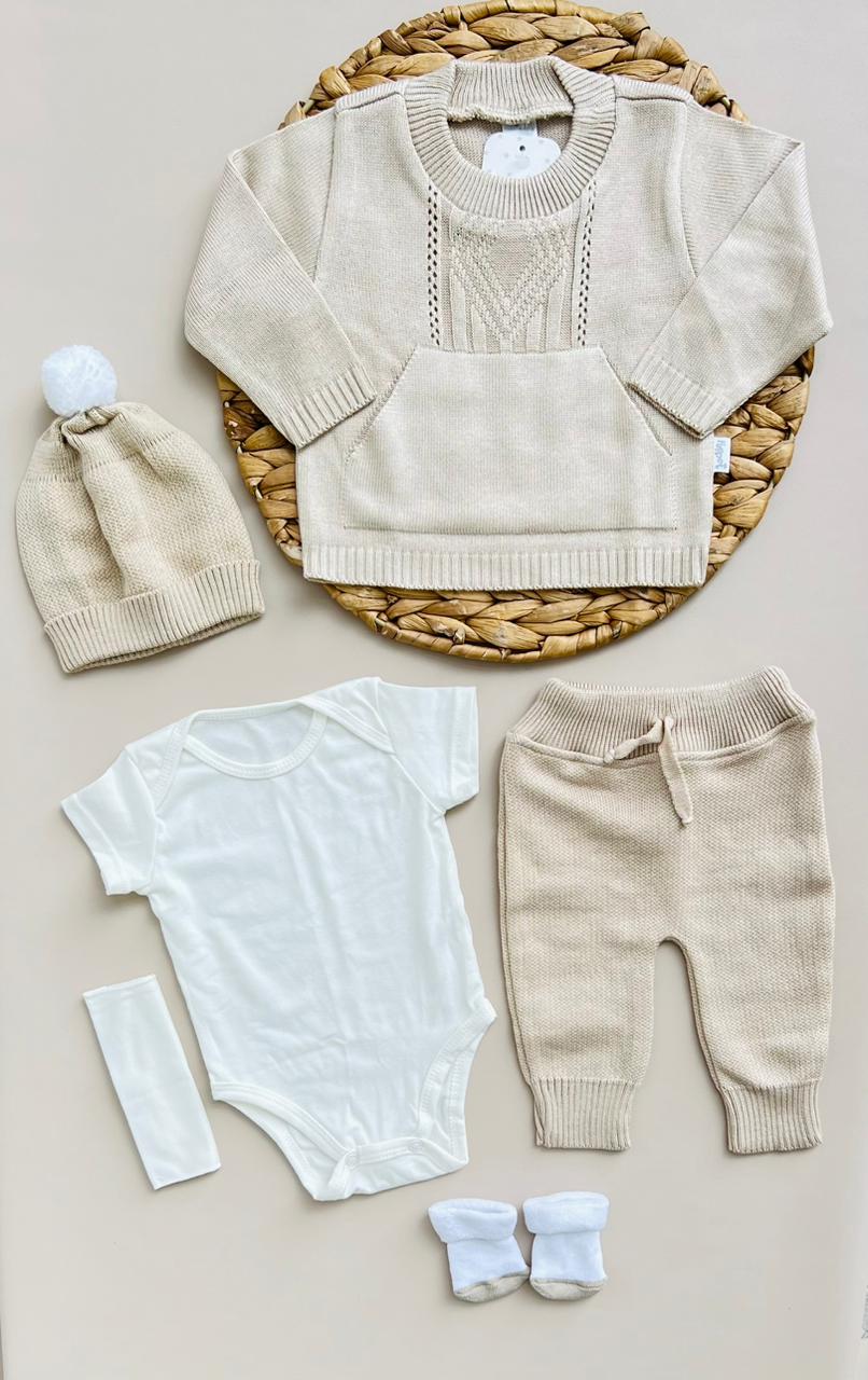 SET TEJIDO REF - ALANA PUPPET CON COBIJA - BEIGE