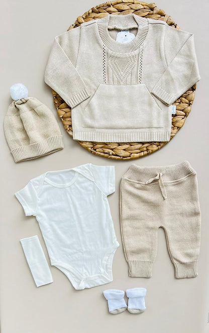 SET TEJIDO REF - ALANA PUPPET CON COBIJA - BEIGE