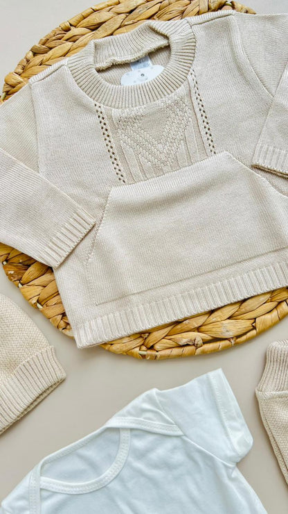 SET TEJIDO REF - ALANA PUPPET CON COBIJA - BEIGE