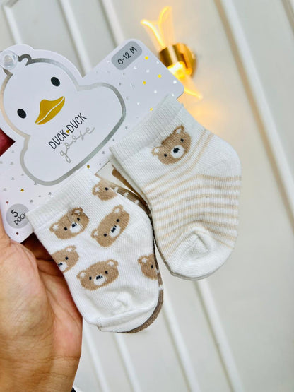 SET MEDIAS PLUSH ¨DUCK DUCK GOOSE¨ X3 - 0 A 12 MESES