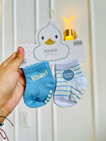 SET MEDIAS PLUSH ¨DUCK DUCK GOOSE¨ X3 - 0 A 12 MESES