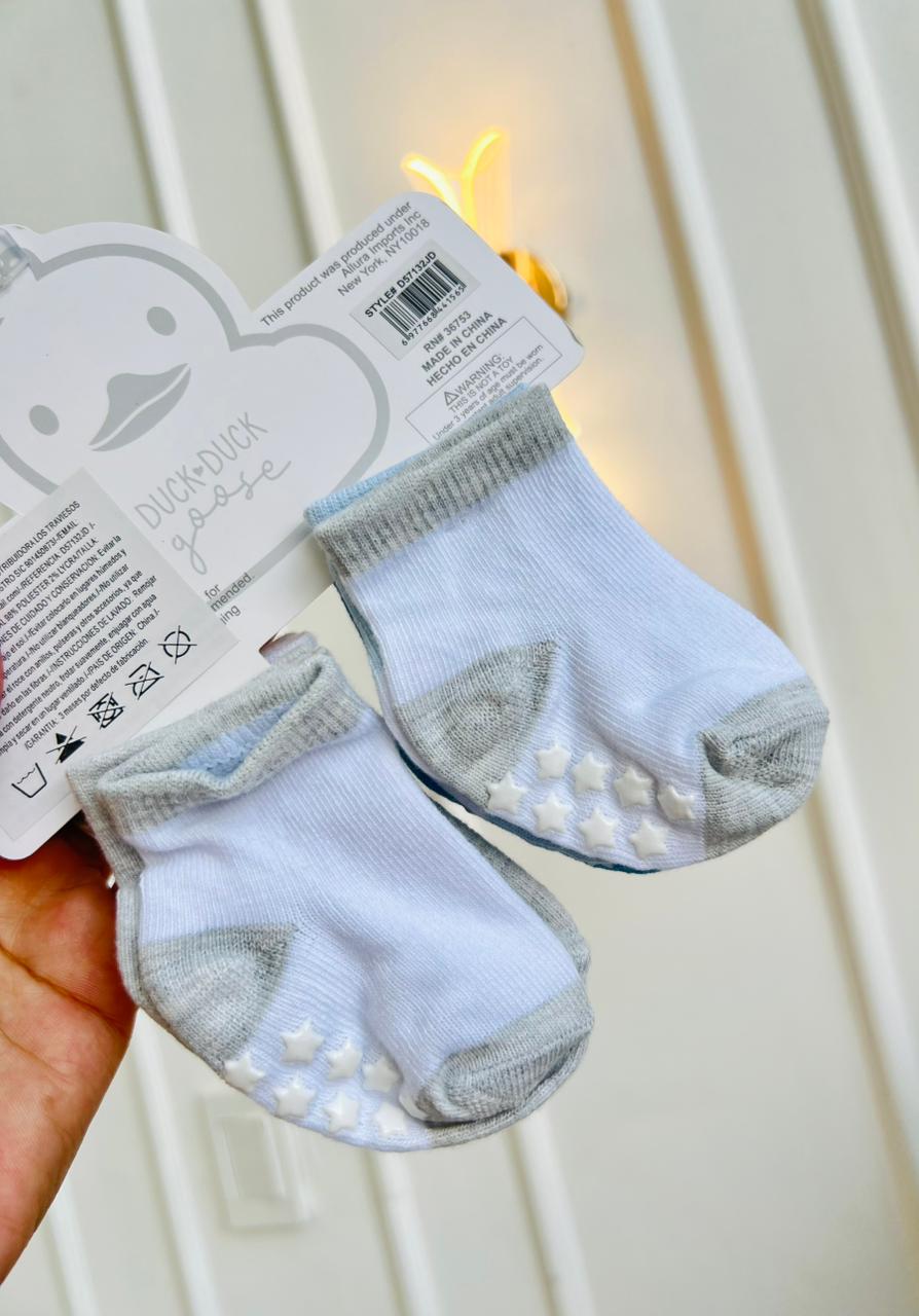 SET MEDIAS PLUSH ¨DUCK DUCK GOOSE¨ X3 - 0 A 12 MESES