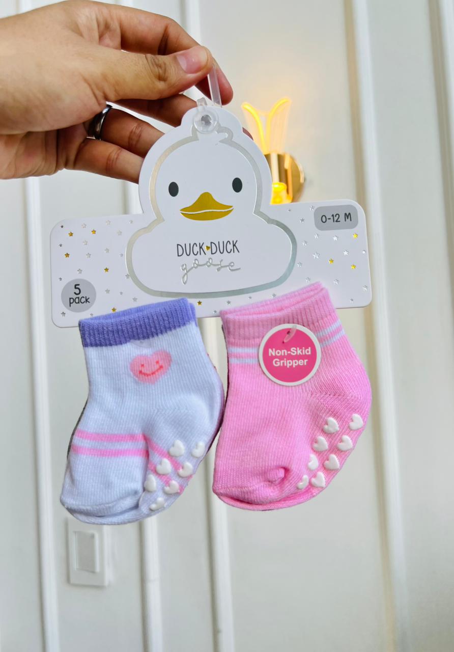 SET MEDIAS PLUSH ¨DUCK DUCK GOOSE¨ X3 - 0 A 12 MESES