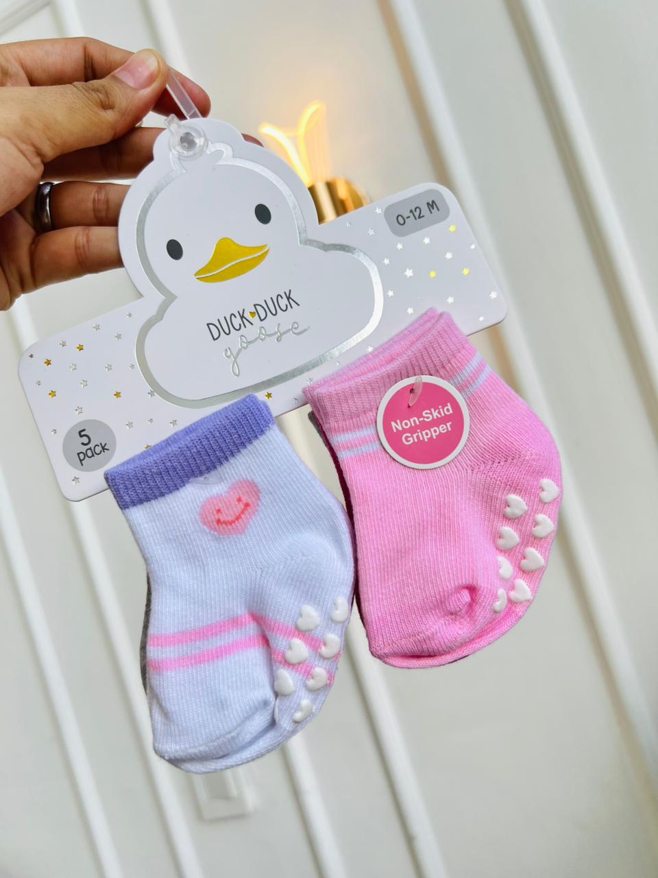 SET MEDIAS PLUSH ¨DUCK DUCK GOOSE¨ X3 - 0 A 12 MESES